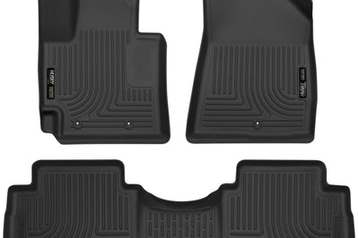 Husky Liners 2016 Kia Soul Weatherbeater Black Front & 2nd Seat Floor (Footwell Coverage) - Mats