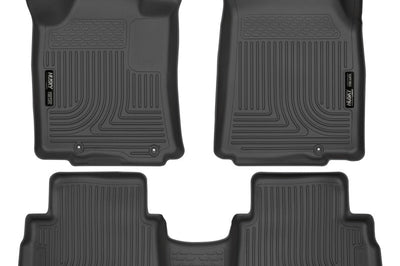 Husky Liners 2016 Nissan Maxima WeatherBeater Front and Second Row Black Floor - Mats