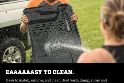 Husky Liners 2016 Nissan Titan XD Crew Cab WeatherBeater Front Row Black Floor - Mats