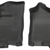 Husky Liners 2016 Nissan Titan XD Crew Cab WeatherBeater Front Row Black Floor - Mats