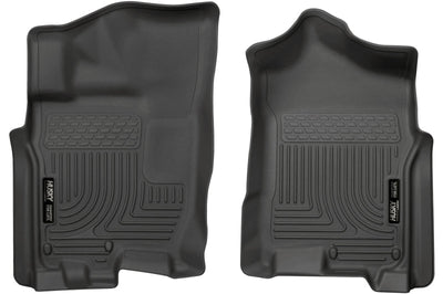 Husky Liners 2016 Nissan Titan XD Crew Cab WeatherBeater Front Row Black Floor - Mats