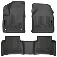 Husky Liners 2016 Toyota Prius Weatherbeater Black Front & 2nd Seat Floor (Footwell Coverage) - Mats