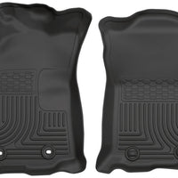Husky Liners 2016 Toyota Tacoma w/ Manual Trans WeatherBeater Front Black Floor - Mats