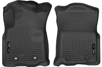 Husky Liners 2016 Toyota Tacoma w/ Manual Trans WeatherBeater Front Black Floor - Mats