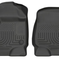 Husky Liners 2017 Ford Super Duty (Crew Cab / Cab) WeatherBeater Black Front Floor - Mats