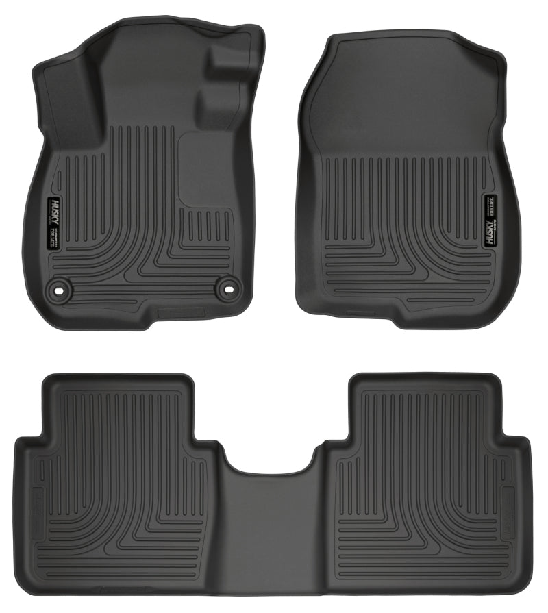 Husky Liners 2017 Honda CR-V Weatherbeater Black Front & 2nd Seat Floor - Mats