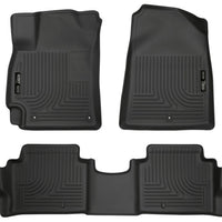 Husky Liners 2017 Hyundai Elantra Weatherbeater Black Front and Second Row Floor - Mats