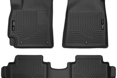 Husky Liners 2017 Hyundai Elantra Weatherbeater Black Front and Second Row Floor - Mats