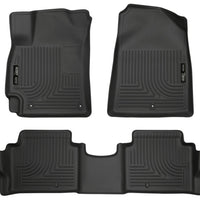Husky Liners 2017 Hyundai Elantra Weatherbeater Black Front and Second Row Floor - Mats