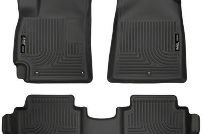 Husky Liners 2017 Hyundai Elantra Weatherbeater Black Front and Second Row Floor - Mats