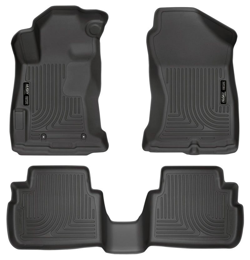 Husky Liners 2017 Subaru Impreza Weatherbeater Black Front & 2nd Seat Floor - Mats