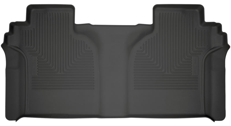 Husky Liners 2019 Chevrolet Silverado 1500 Crew Cab WeatherBeater Black 2nd Row Floor - Mats