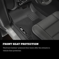 Husky Liners 2019 + Dodge Ram 1500 Crew Cab X-Act Contour Black 2nd Seat Floor - Mats