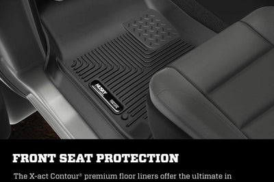 Husky Liners 2019 + Dodge Ram 1500 Crew Cab X-Act Contour Black 2nd Seat Floor - Mats