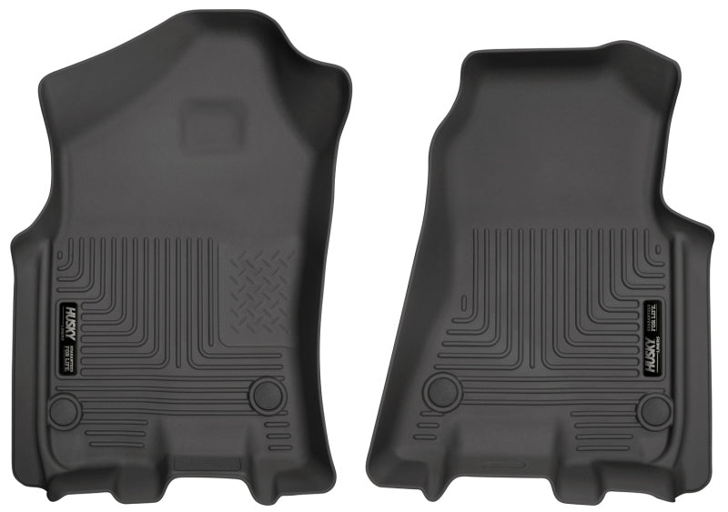 Husky Liners 2019 Ram 1500 Crew Cab WeatherBeater Black Front Row Floor - Mats