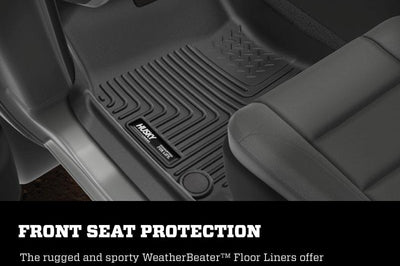 Husky Liners 2019 Ram 1500 Crew Cab WeatherBeater Black Second Row Floor - Mats
