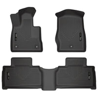Husky Liners 2020 Ford Explorer Weatherbeater Black Front & 2nd Seat Floor - Mats