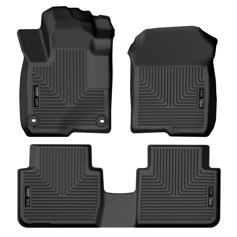 Husky Liners 2023 Honda HR-V WeatherBeater Front & 2nd Row Seat Floor - Black - Mats