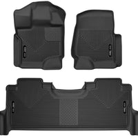 Husky Liners 21-23 Ford F-150 CC SC X-Act Contour Front & Second Row Seat Floor - Black - Mats