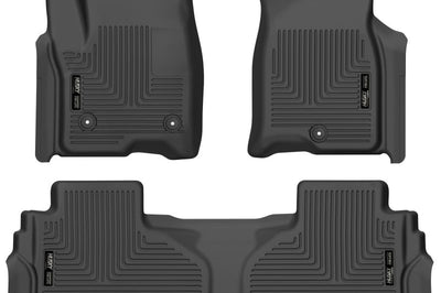 Husky Liners 21-23 Suburban/Tahoe/Yukon/Yukon XL Weatherbeater Front & 2nd Seat Floor - Black - Mats
