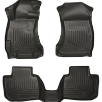 Husky Liners Subaru 12-14 Impreza/2015 WRX/STi WeatherBeater Combo Front&2nd Row Black Floor - Mats
