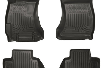 Husky Liners Subaru 12-14 Impreza/2015 WRX/STi WeatherBeater Combo Front&2nd Row Black Floor - Mats