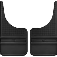 Husky Liners Universal 12in Wide Black Rubber Front Mud Flaps w/o Weight - Body Armor & Protection