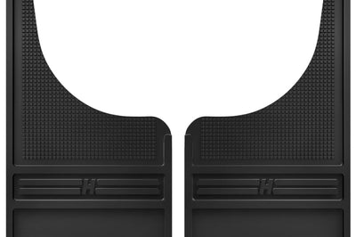 Husky Liners Universal 12in Wide Black Rubber Front Mud Flaps w/o Weight - Body Armor & Protection
