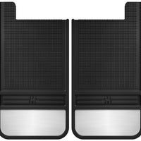 Husky Liners Universal 12in Wide Black Rubber Rear Mud Flaps w/ Weight - Body Armor & Protection