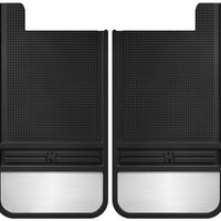 Husky Liners Universal 12in Wide Black Rubber Rear Mud Flaps w/ Weight - Body Armor & Protection