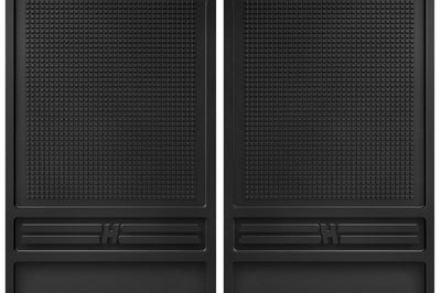 Husky Liners Universal 12in Wide Black Rubber Rear Mud Flaps w/o Weight - Body Armor & Protection