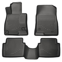 Husky Liners WeatherBeater 14 Mazda 3 Hatch&Sedan Front & Second Row Black Floor - Mats
