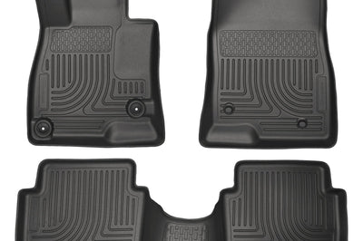 Husky Liners WeatherBeater 14 Mazda 3 Hatch&Sedan Front & Second Row Black Floor - Mats