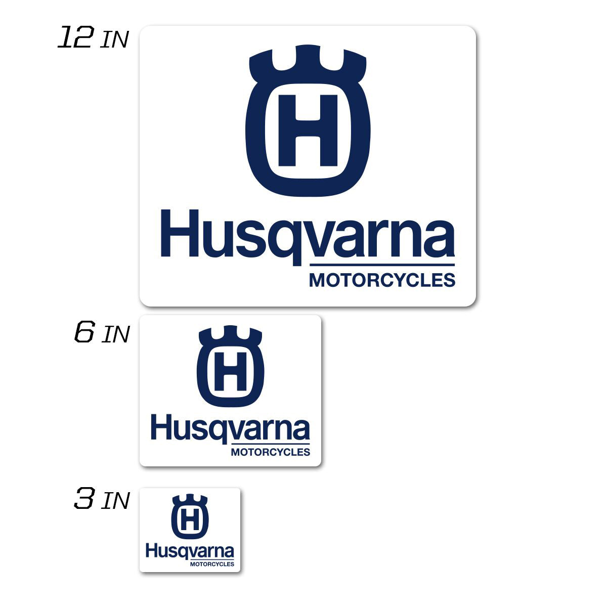 D-cor Husqvarna Icon Decal 12’’square - Street Collection