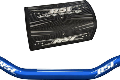 Rsi Hustler 7/8’’ Handlebar 1’’ Rise Race Red - Dark Blue - Snowmobile Collection