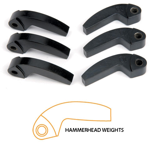 Speedwerx Hypershift Hammerhead Machined Weights 3/pk 82g - Snowmobile Collection