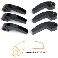 Speedwerx Hypershift Hammerhead Machined Weights 3/pk 82g - Snowmobile Collection