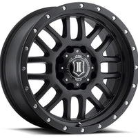 ICON Alpha 20x9 5x150 16mm Offset 5.625in BS 110.1mm Bore Satin Black Wheel - Wheels