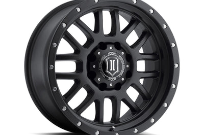 ICON Alpha 20x9 5x150 16mm Offset 5.625in BS 110.1mm Bore Satin Black Wheel - Wheels