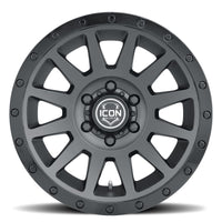 ICON Compression 17x8.5 6x135 6mm Offset 5in BS 87.1mm Bore Double Black Wheel - Wheels