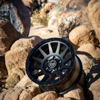 ICON Compression 17x8.5 6x135 6mm Offset 5in BS 87.1mm Bore Double Black Wheel - Wheels