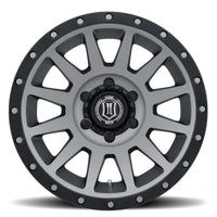 ICON Compression 18x9 5x150 25mm Offset 6in BS Titanium Wheel - Wheels