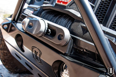 ICON Impact Front Bumper Fairlead Mount - Bumpers Grilles & Guards