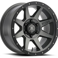 ICON Rebound 17x8.5 5x150 25mm Offset 5.75in BS 110.1mm Bore Titanium Wheel - Wheels