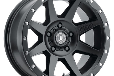 ICON Rebound 17x8.5 5x4.5 0mm Offset 4.75in BS 71.5mm Bore Satin Black Wheel - Wheels