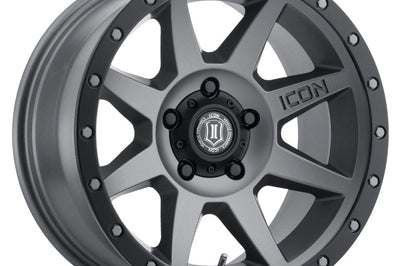 ICON Rebound 17x8.5 5x5.5 0mm Offset 4.75in BS 77.9mm Bore Titanium Wheel - Wheels