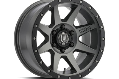 ICON Rebound 17x8.5 5x5 -6mm Offset 4.5in BS 71.5mm Bore Titanium Wheel - Wheels