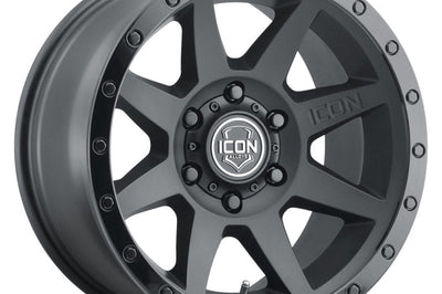 ICON Rebound 17x8.5 6x135 6mm Offset 5in BS 87.1mm Bore Double Black Wheel - Wheels