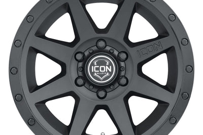 ICON Rebound 17x8.5 6x135 6mm Offset 5in BS 87.1mm Bore Double Black Wheel - Wheels