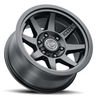 ICON Rebound 17x8.5 6x5.5 0mm Offset 4.75in BS 106.1mm Bore Satin Black Wheel - Wheels